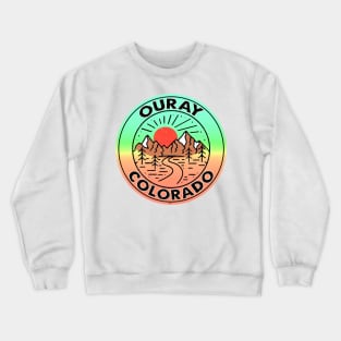 Ouray Colorado 4 x 4 ATV Hot Springs San Juan Mountains Crewneck Sweatshirt